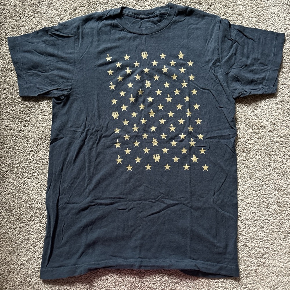 Hamilton blue and gold top